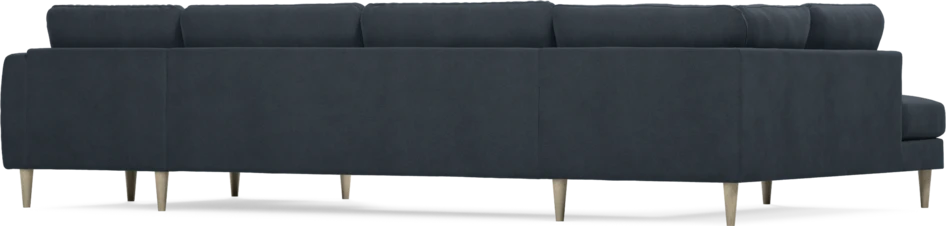 Bridge - 3-sits soffa med divan vänster och schäslong höger - Blå