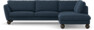 Madison Lux - 3-sits soffa med divan höger - Blå
