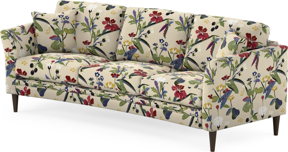 Eden - 3-sits soffa svängd - Flerfärgad