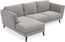 Madison Lux - 2-sits soffa med schäslong vänster - Grå