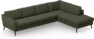 County - 3-sits soffa med divan höger - Grön
