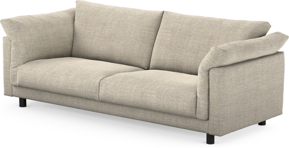 Cherrie - 3-sits soffa, fast klädsel - Beige