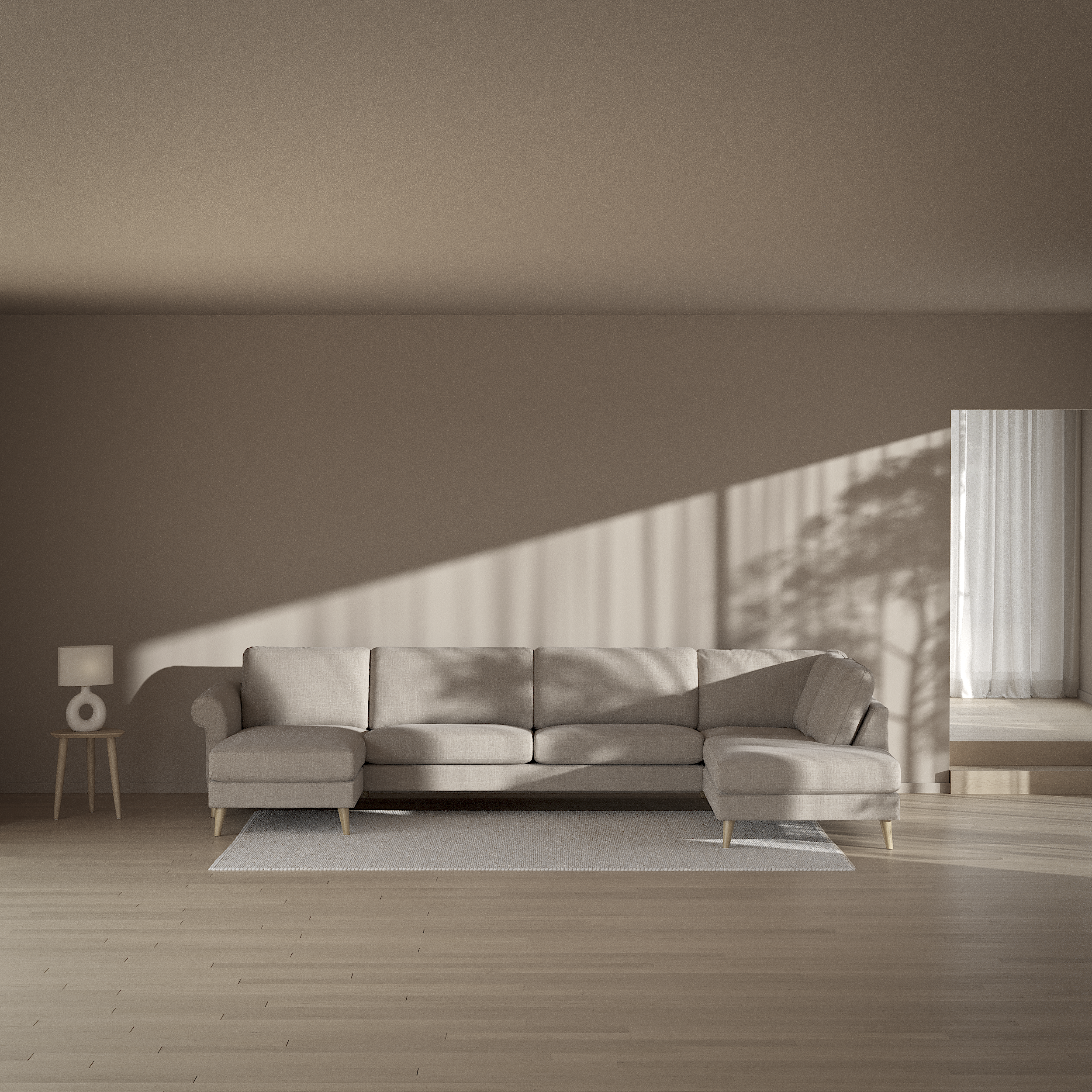 Bridge - 3-sits soffa med schäslong vänster och divan höger - inspiration