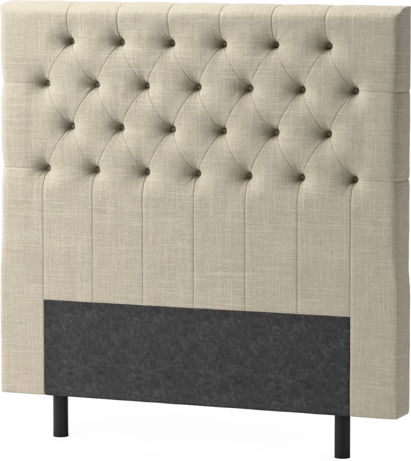 Delux Pikerad XL - Sänggavel, 90-210 cm - Beige