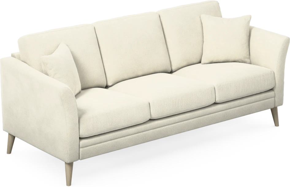 Eden - 3-sits soffa - Vit