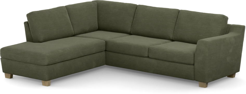 Friday - 2,5-sits soffa med divan vänster - Grön