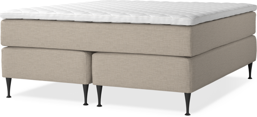 Delux Dream - Kontinentalsäng, dubbelsäng med bäddmadrass - Beige