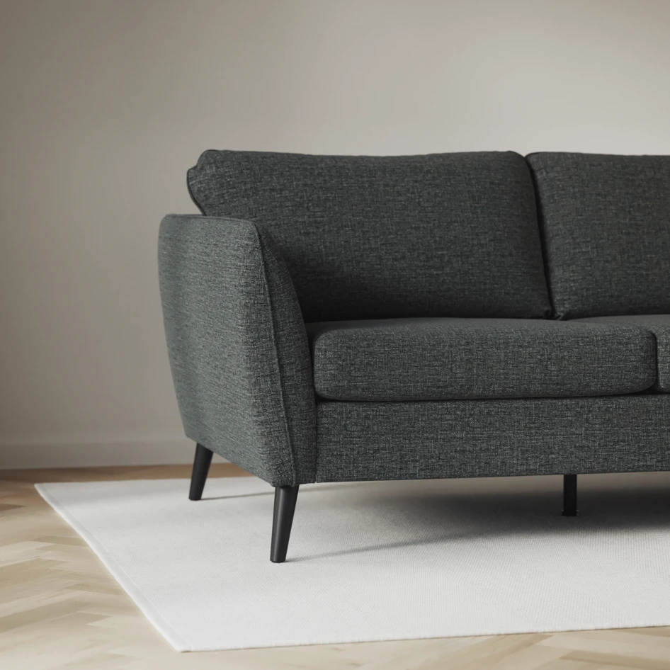 County - 3-sits soffa med schäslong vänster och divan höger - Grå