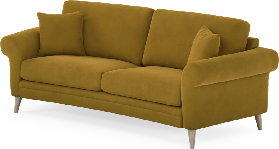 Eden - 2,5-sits soffa svängd - Gul