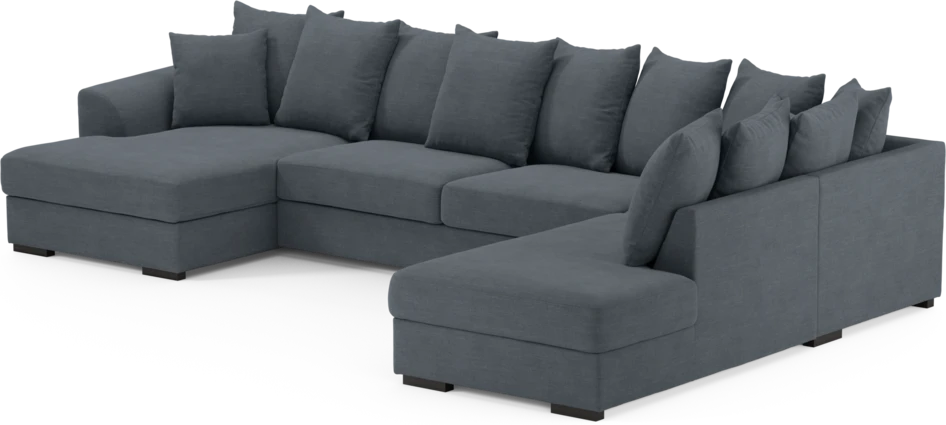 Town - 3-sits soffa med divan höger och schäslong vänster - Blå