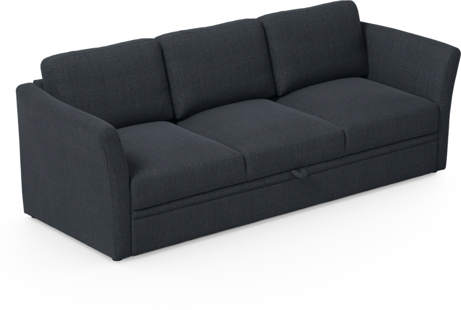 Öland - Bäddsoffa 3-sits, längsbäddad - Blå