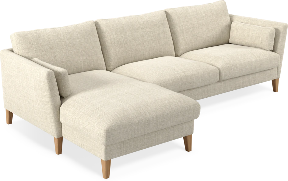 Winston - 3-sits soffa med schäslong, vändbar - Beige