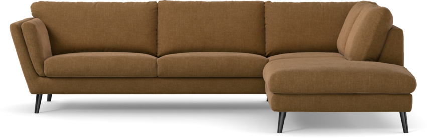 Madison Lux - 3-sits soffa med divan höger - Brun