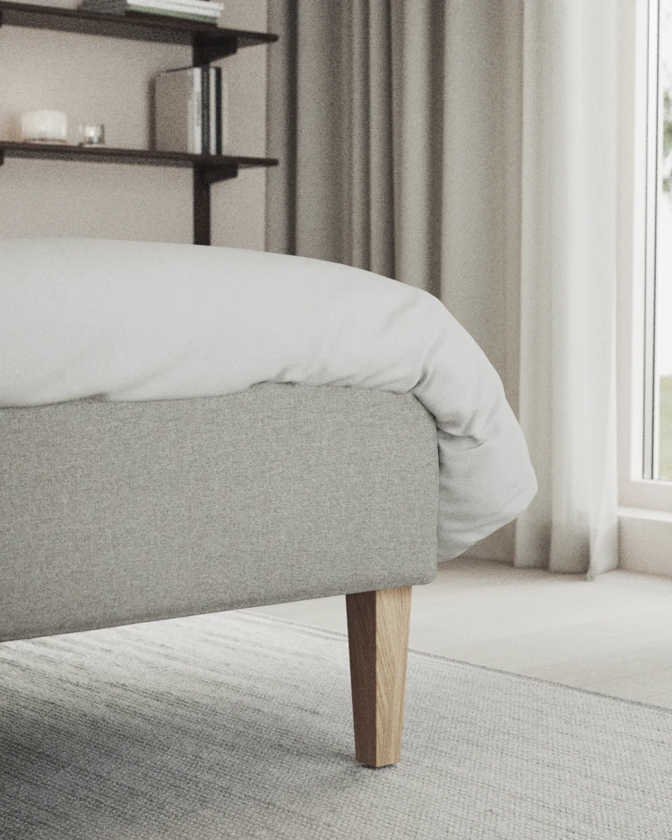 Delux Exclusive - Kontinentalsäng, enkelsäng 140 cm med bäddmadrass och sängben - inspiration