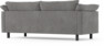 Cherrie - 2,5-sits soffa, fast klädsel - Grå