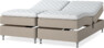 Delux Sense - Ställbar säng, dubbelsäng med bäddmadrass - Beige