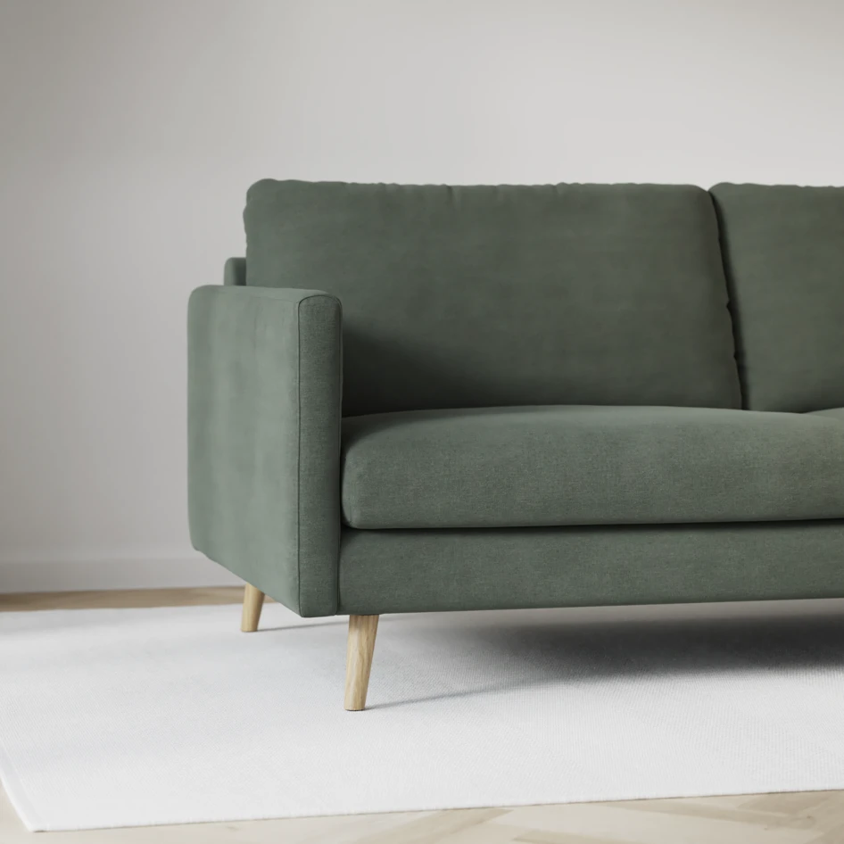 Madison Lux - 2-sits soffa med divan vänster och schäslong höger - Grön