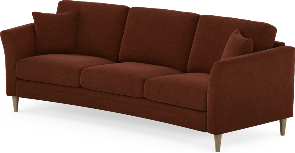 Eden - 3-sits soffa svängd - Orange