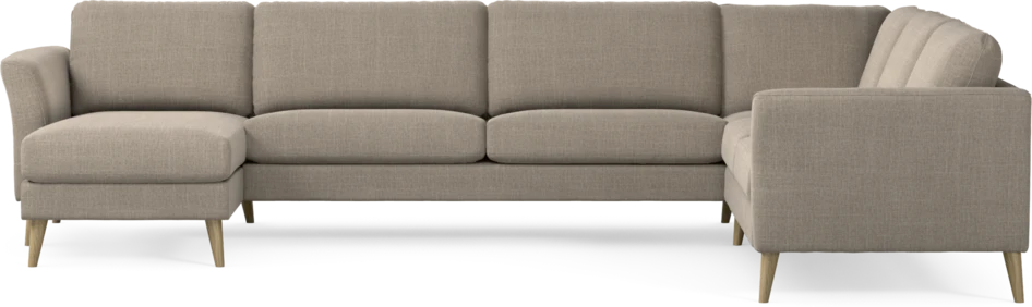 Bridge - Hörnsoffa, 3+2-sits med schäslong vänster - Beige