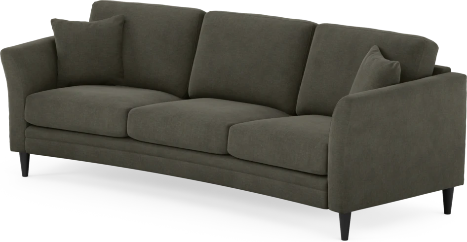 Eden - 3-sits soffa svängd - Grå