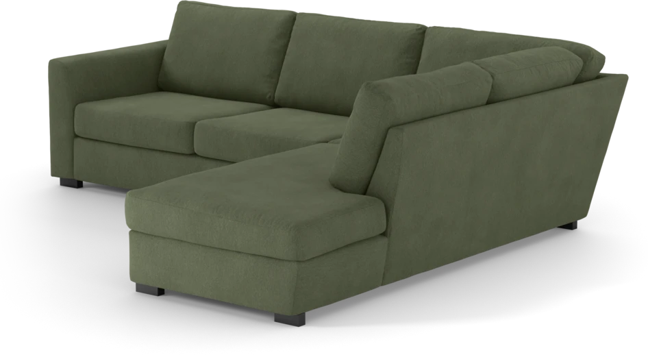 Friday - 2,5-sits soffa med divan höger - Grön