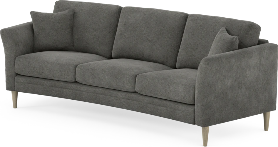 Eden - 3-sits soffa svängd - Grå