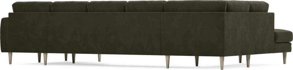 Eden - 3-sits soffa med divan vänster och schäslong höger - Grön