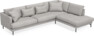 Harper - 3-sits soffa med divan höger - Vit