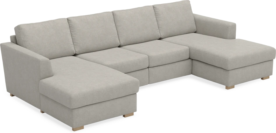 Friday - 2-sits soffa med två schäslonger - Beige