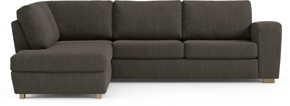 Friday - 2,5-sits soffa med divan vänster - Brun