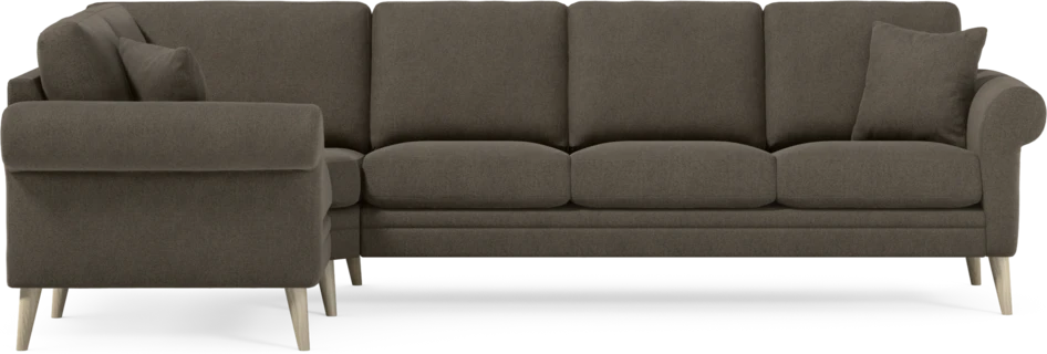 Eden - Hörnsoffa, 1+3-sits - Brun