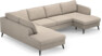 County - 3-sits soffa med divan vänster och schäslong höger - Beige