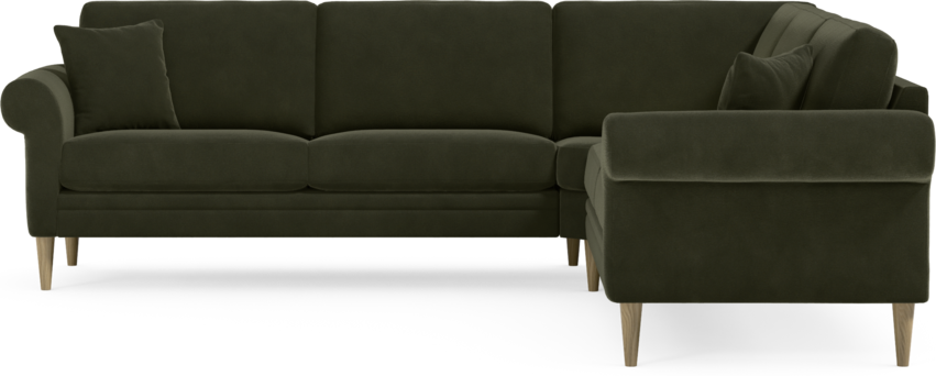 Eden - Hörnsoffa, 2,5+2,5-sits - Grön