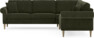Eden - Hörnsoffa, 2,5+2,5-sits - Grön