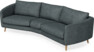 Madison - 3-sits soffa svängd, 90 cm - Grå