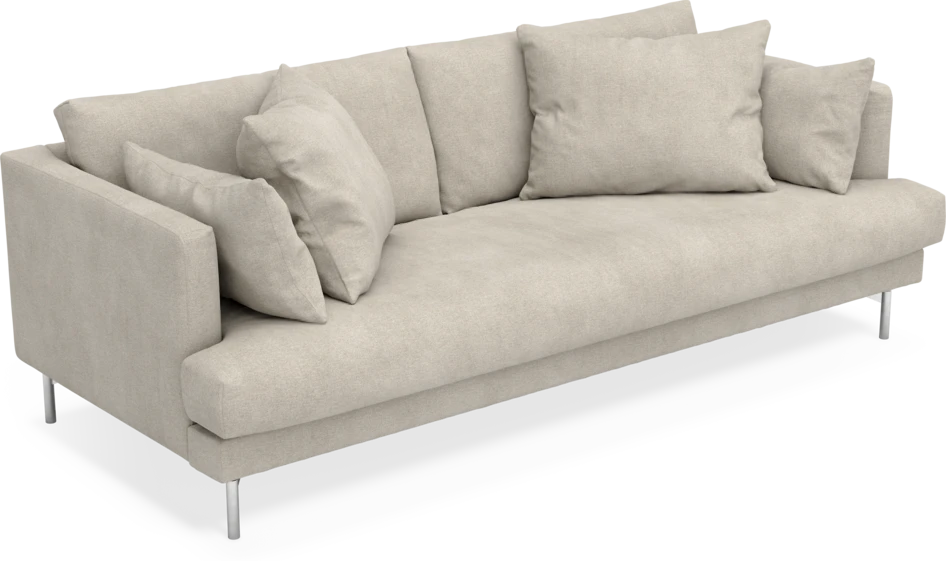 Harper - 3-sits soffa, hel dyna - Beige