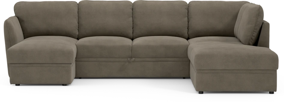 Öland - Bäddsoffa med schäslong vänster och divan höger - Beige