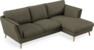 Madison - 2-sits soffa med schäslong höger - Brun