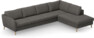 County - 3-sits soffa med divan höger - Brun