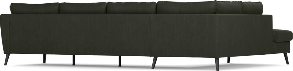 County - 3-sits soffa med divan vänster - Grön