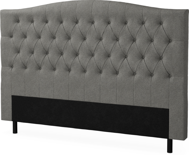 Delux Välvd - Sänggavel, 90-210 cm - Grå