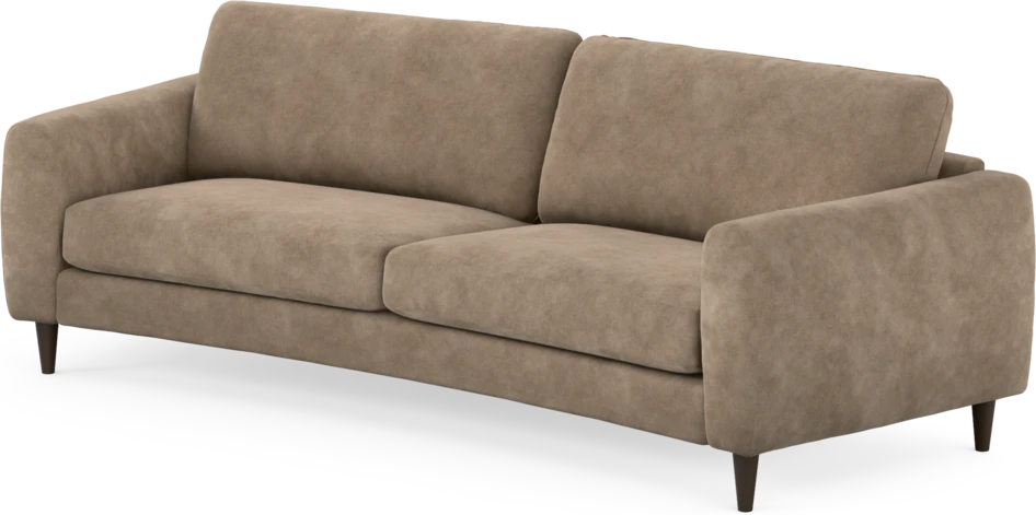 Bridge - 3-sits soffa svängd - Beige