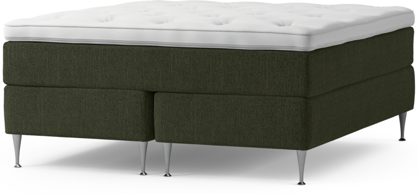 Delux Exclusive - Kontinentalsäng, dubbelsäng med bäddmadrass och sängben