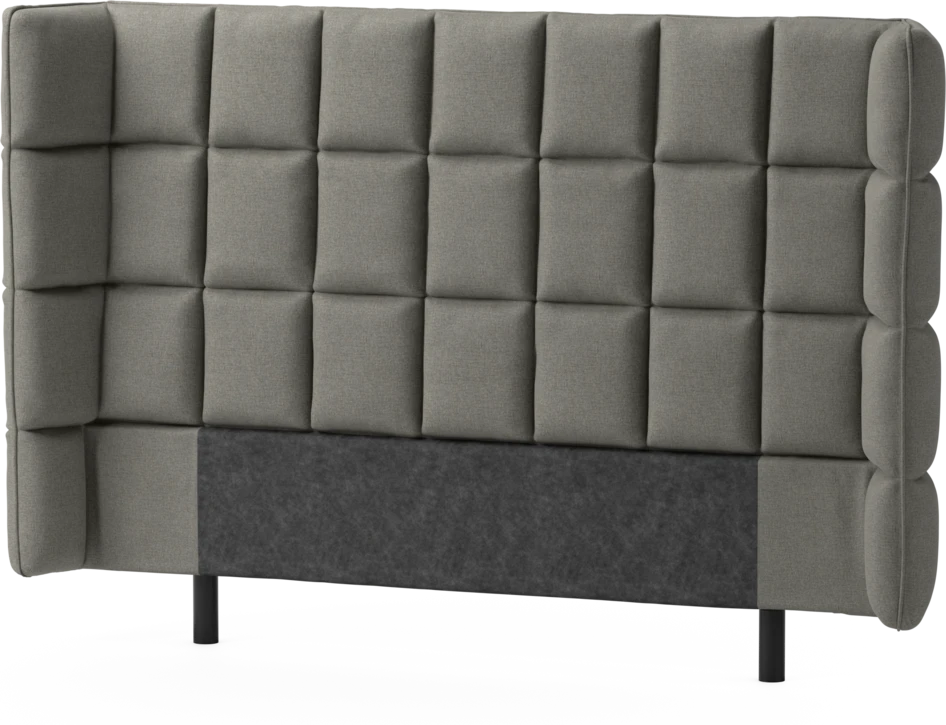 Delux Rutig - Sänggavel, 120-180 cm - Grå