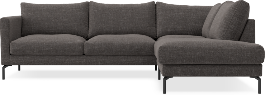 Impression Delux - 3-sits soffa med divan höger - Grå