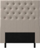 Delux Pikerad XL - Sänggavel, 90-210 cm - Beige