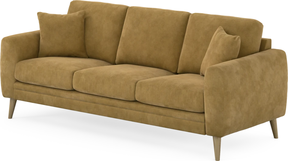 Eden - 3-sits soffa - Gul