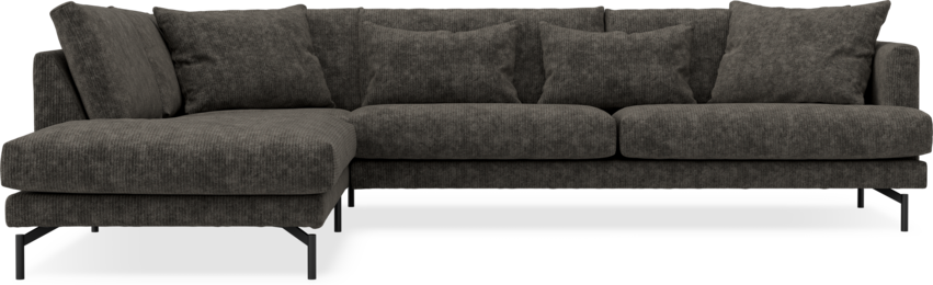 Harper - 3-sits soffa med divan vänster - Grå
