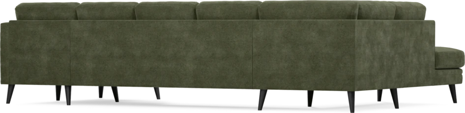 Eden - 3-sits soffa med divan vänster och schäslong höger - Grön