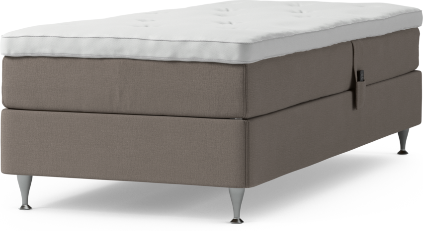 Delux Sense - Ställbar säng, enkelsäng med bäddmadrass och sängben